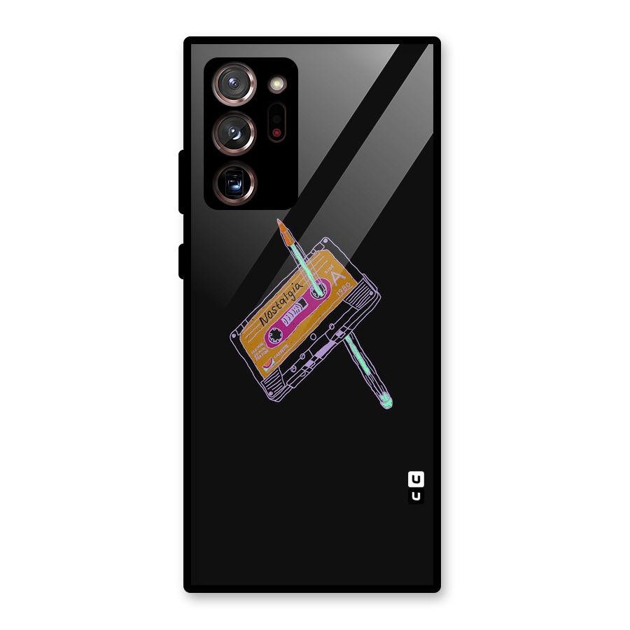 Casette Nostalgia Glass Back Case for Galaxy Note 20 Ultra
