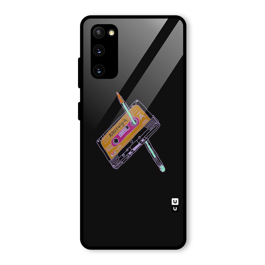 Casette Nostalgia Glass Back Case for Galaxy S20 FE 5G