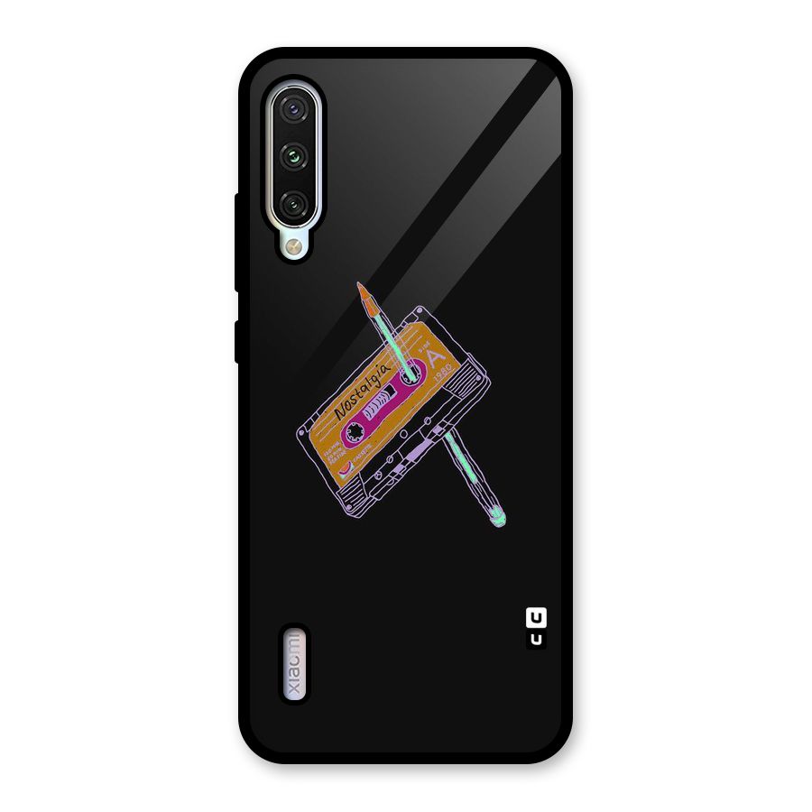 Casette Nostalgia Glass Back Case for Mi A3