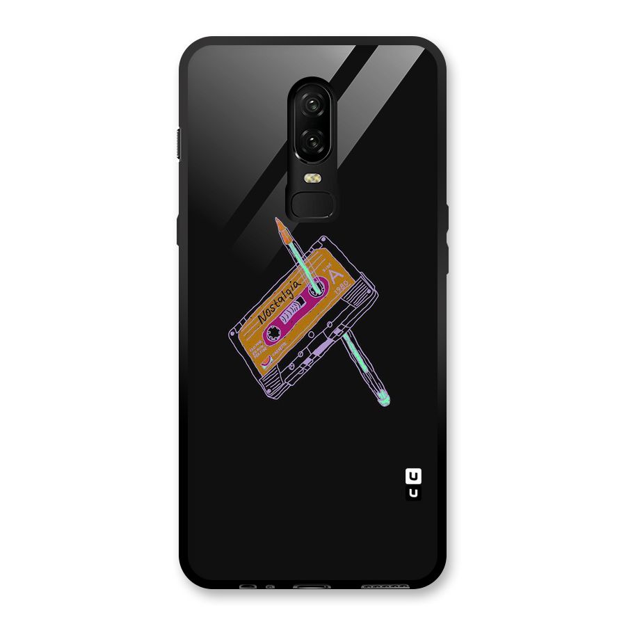 Casette Nostalgia Glass Back Case for OnePlus 6