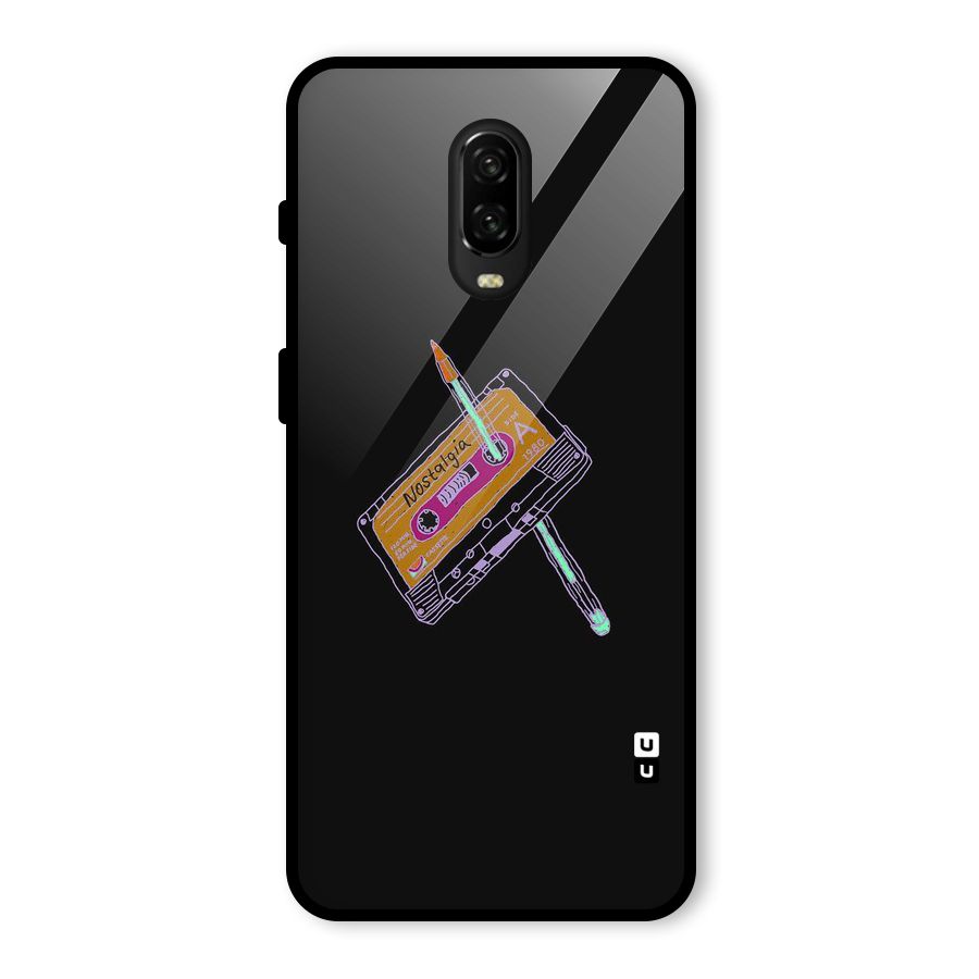 Casette Nostalgia Glass Back Case for OnePlus 6T