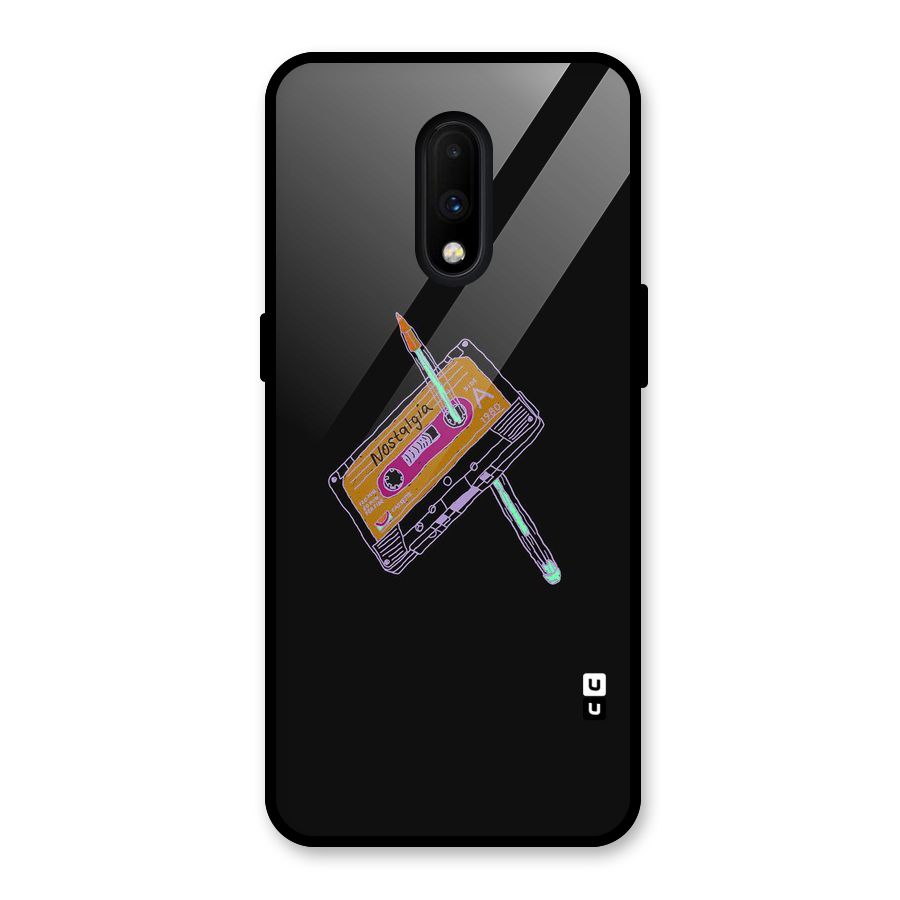 Casette Nostalgia Glass Back Case for OnePlus 7