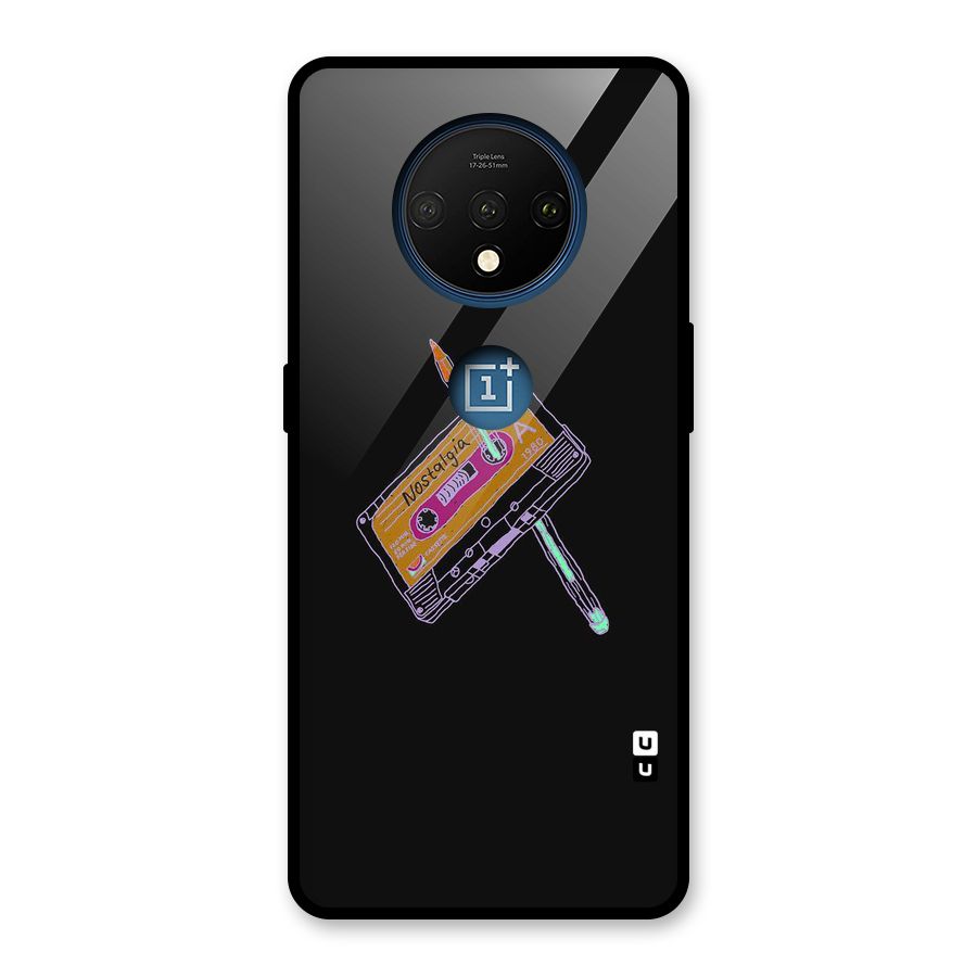 Casette Nostalgia Glass Back Case for OnePlus 7T