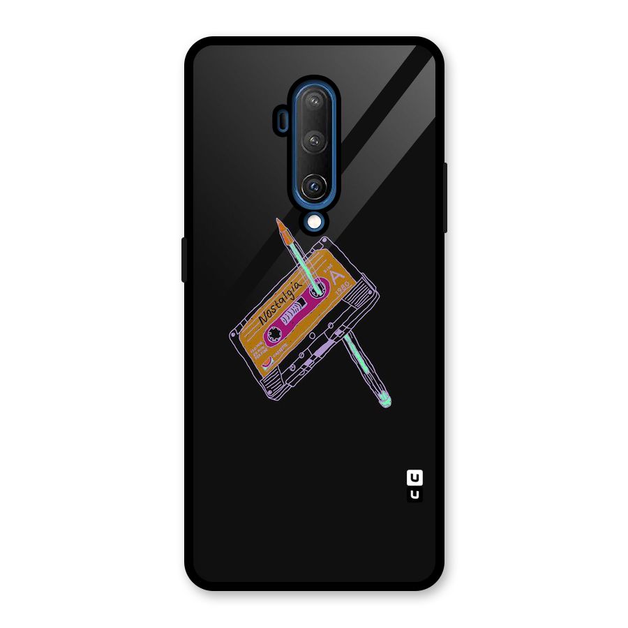 Casette Nostalgia Glass Back Case for OnePlus 7T Pro