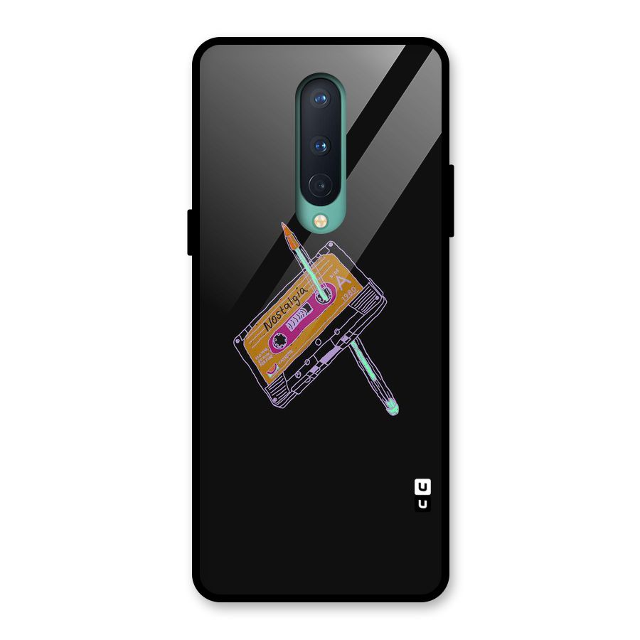 Casette Nostalgia Glass Back Case for OnePlus 8