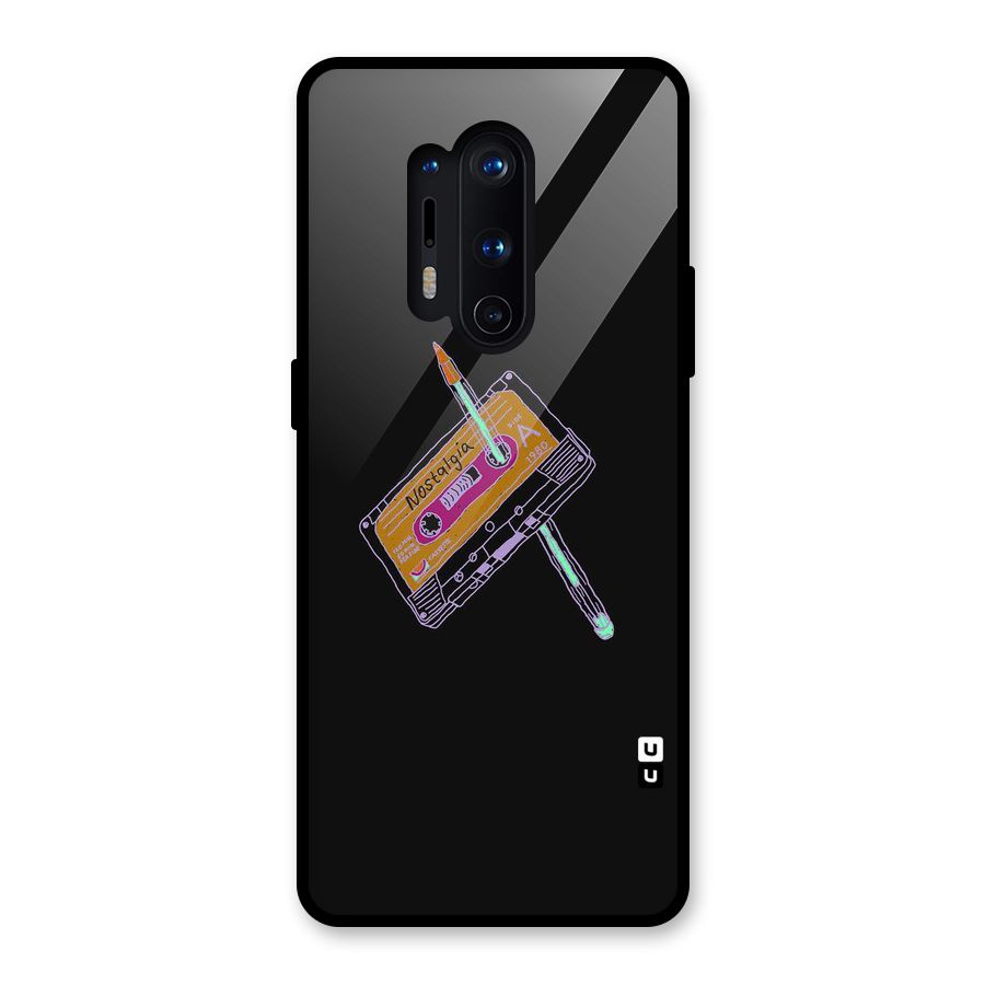 Casette Nostalgia Glass Back Case for OnePlus 8 Pro
