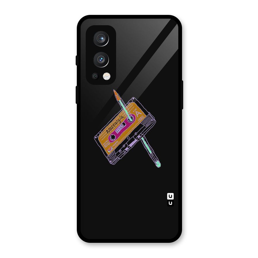 Casette Nostalgia Glass Back Case for OnePlus Nord 2 5G