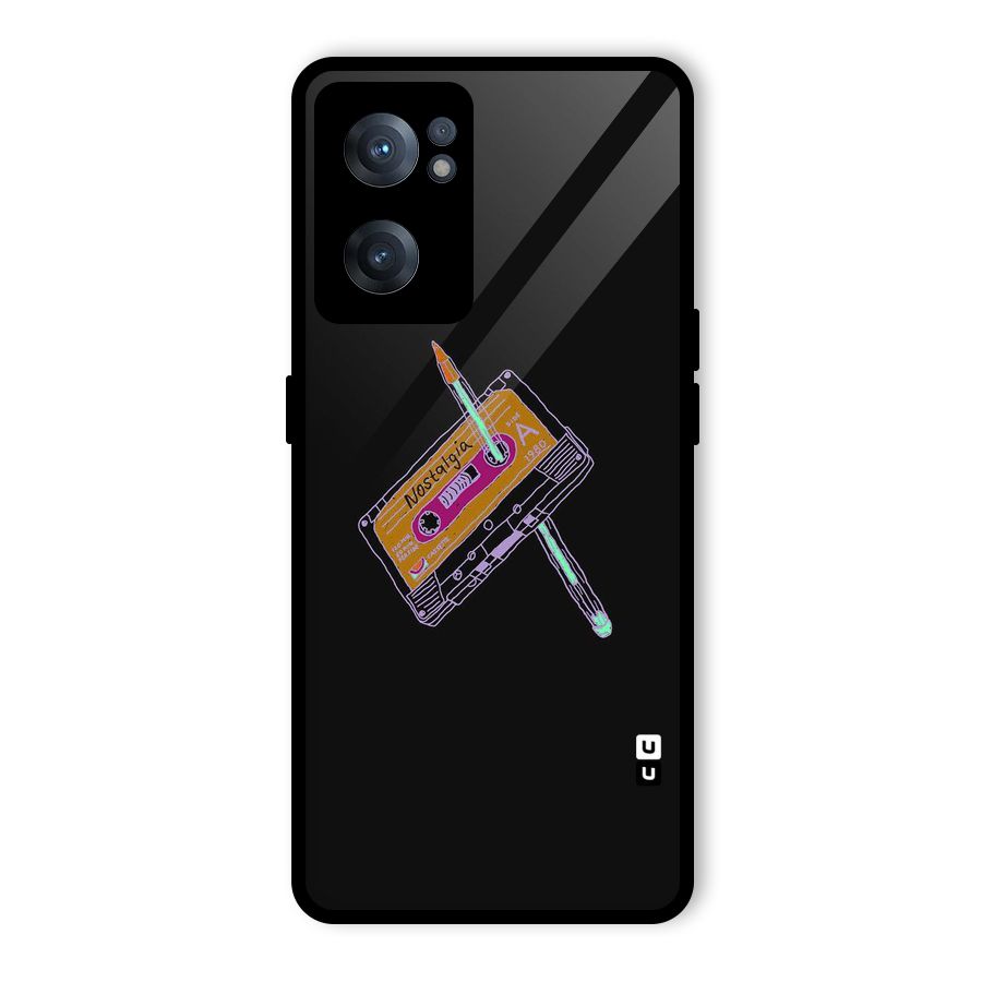 Casette Nostalgia Glass Back Case for OnePlus Nord CE 2 5G