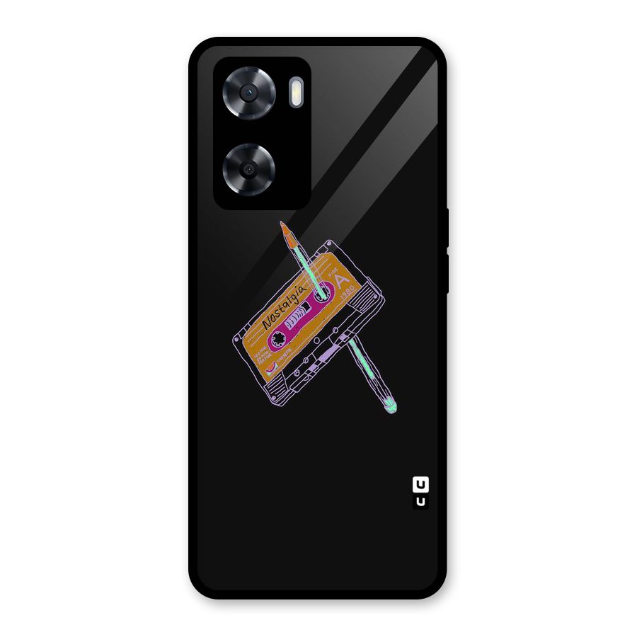 Casette Nostalgia Glass Back Case for Oppo A57 2022