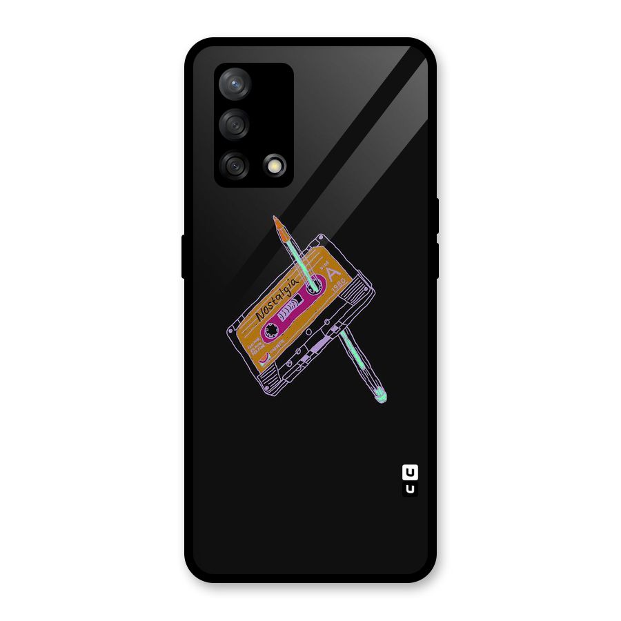 Casette Nostalgia Glass Back Case for Oppo F19