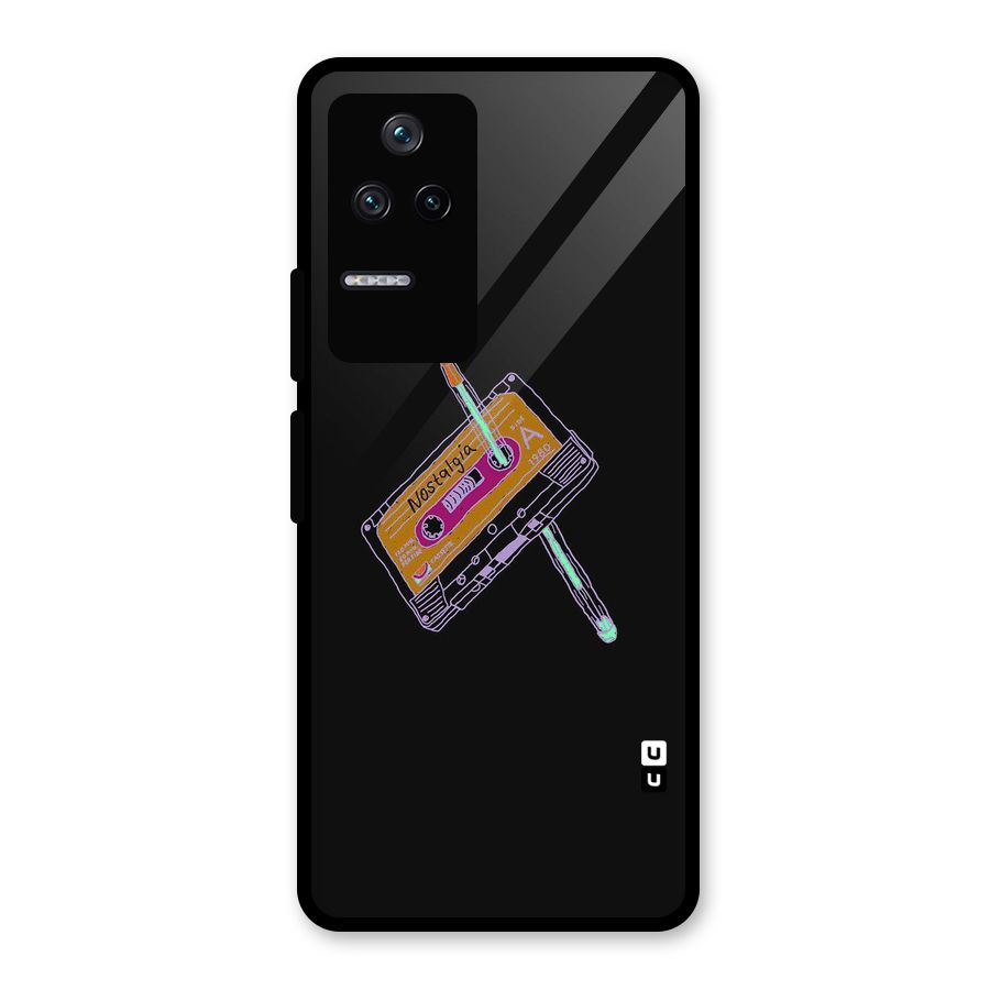 Casette Nostalgia Glass Back Case for Poco F4 5G