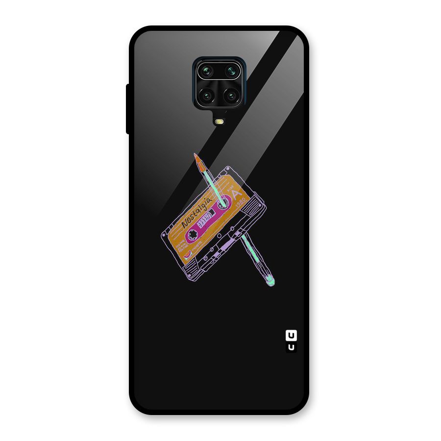 Casette Nostalgia Glass Back Case for Poco M2 Pro