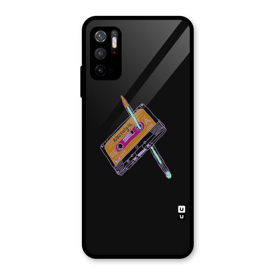 Casette Nostalgia Glass Back Case for Poco M3 Pro 5G