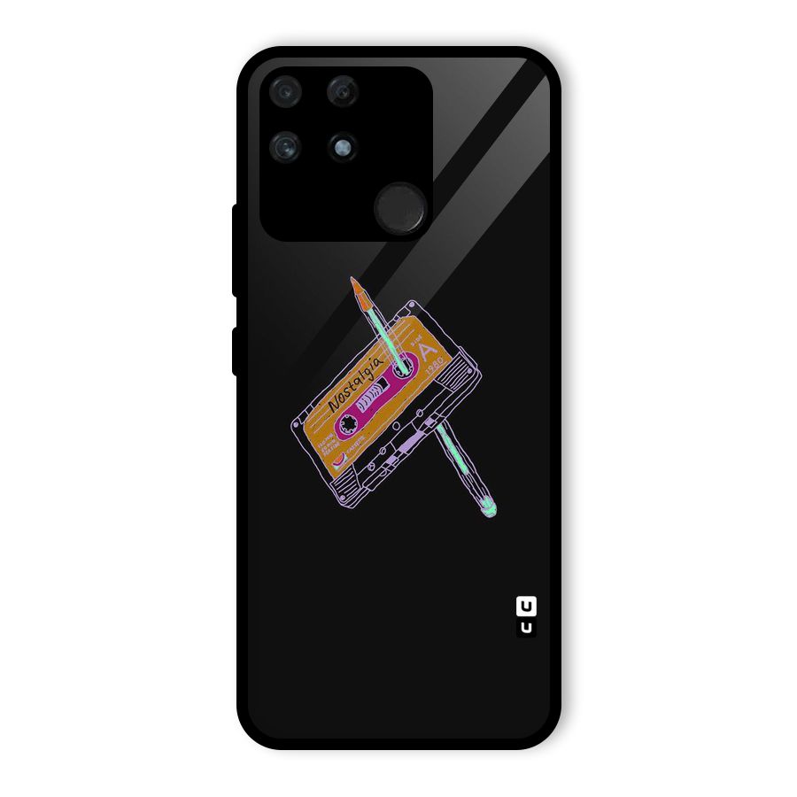 Casette Nostalgia Glass Back Case for Realme Narzo 50A
