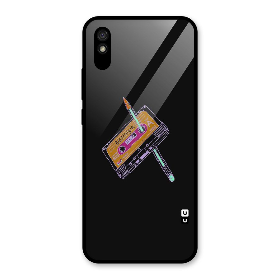 Casette Nostalgia Glass Back Case for Redmi 9i
