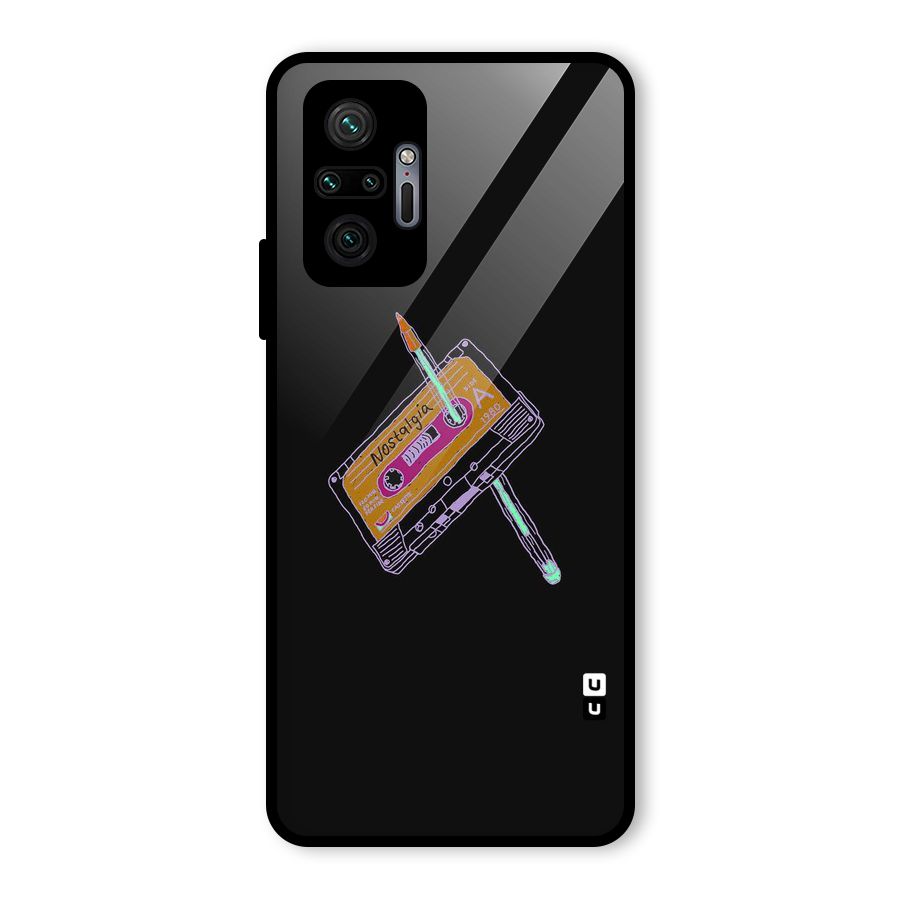 Casette Nostalgia Glass Back Case for Redmi Note 10 Pro Max