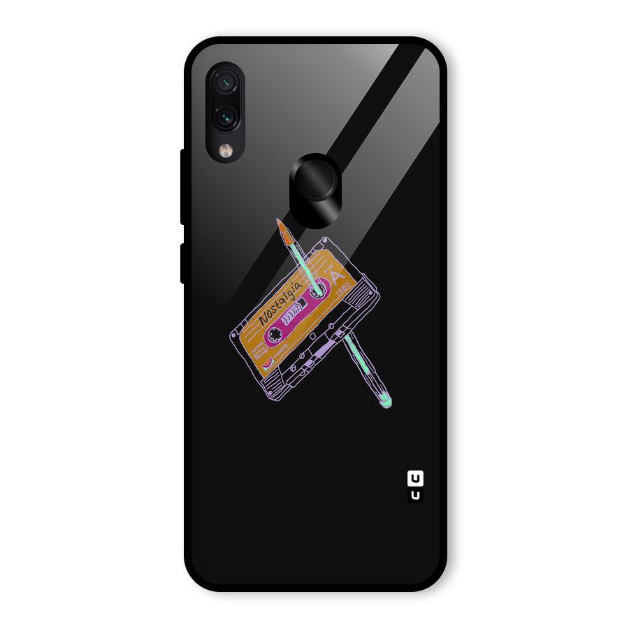 Casette Nostalgia Glass Back Case for Redmi Note 7 Pro