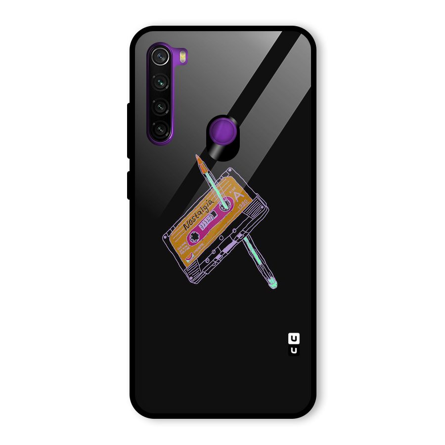 Casette Nostalgia Glass Back Case for Redmi Note 8