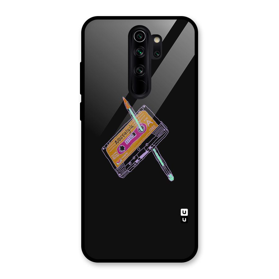 Casette Nostalgia Glass Back Case for Redmi Note 8 Pro