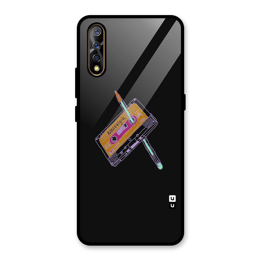 Casette Nostalgia Glass Back Case for Vivo S1