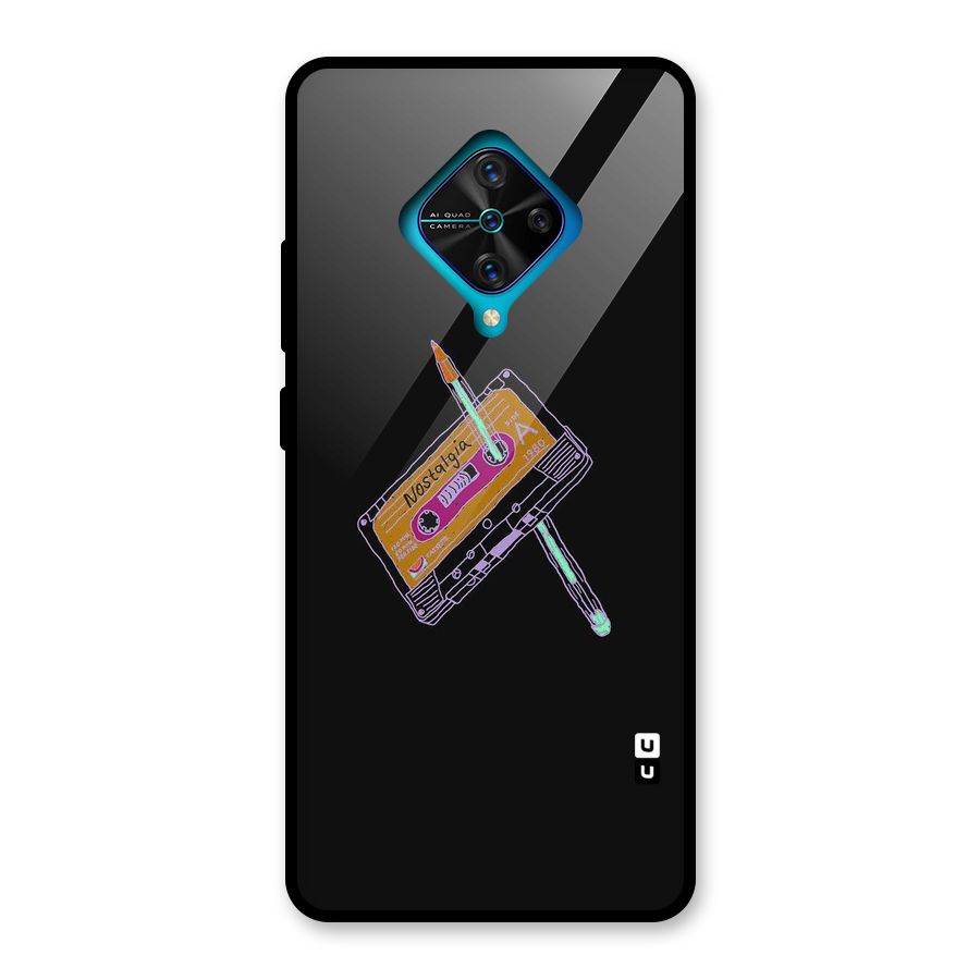 Casette Nostalgia Glass Back Case for Vivo S1 Pro