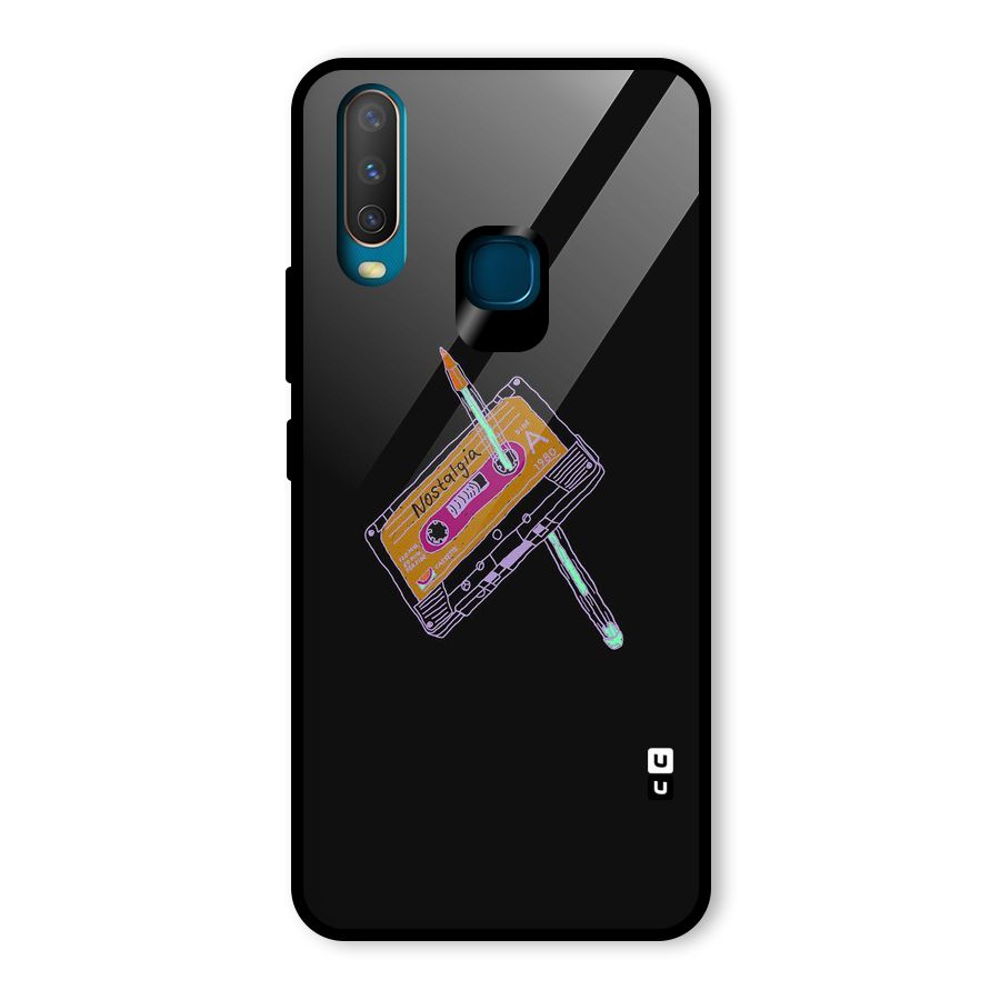 Casette Nostalgia Glass Back Case for Vivo U10