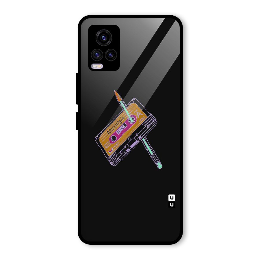 Casette Nostalgia Glass Back Case for Vivo V20