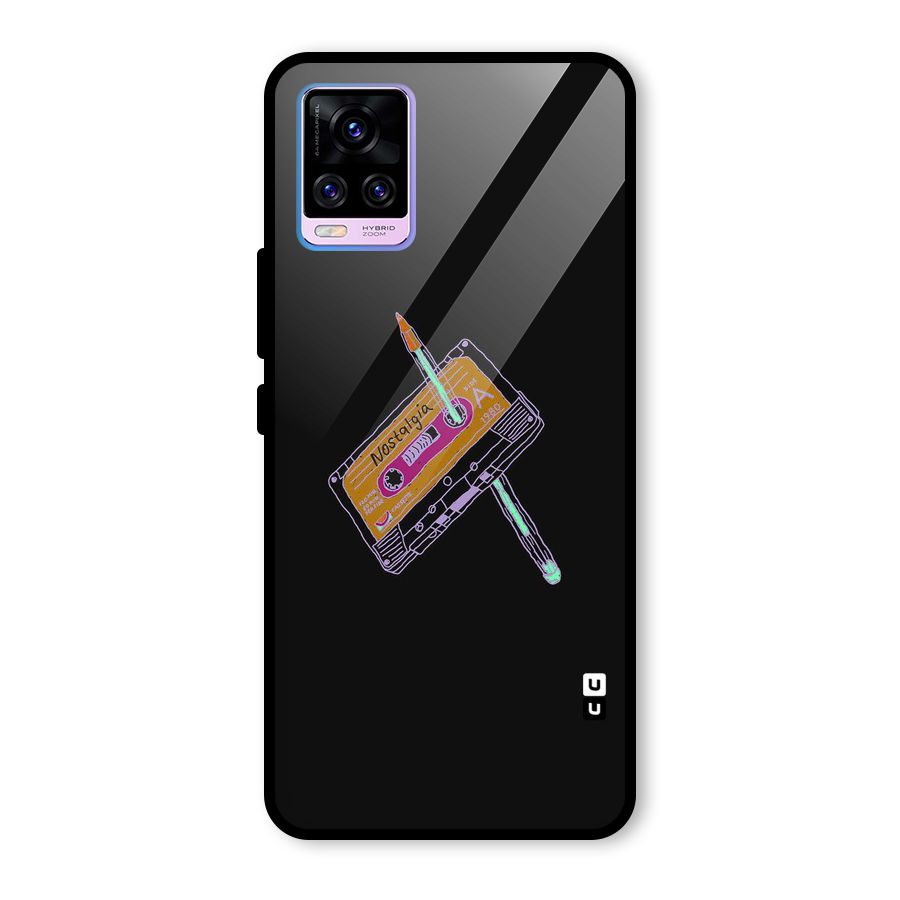 Casette Nostalgia Glass Back Case for Vivo V20 Pro