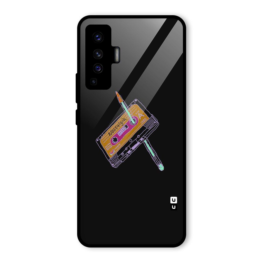 Casette Nostalgia Glass Back Case for Vivo X50