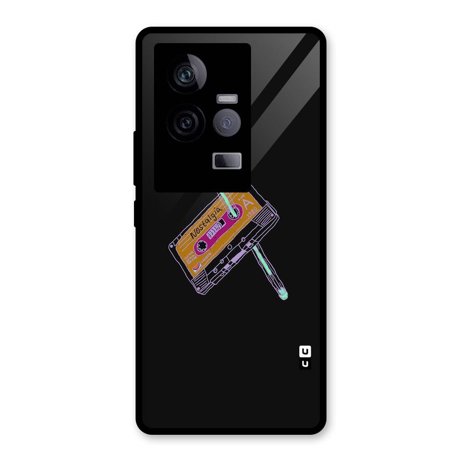 Casette Nostalgia Glass Back Case for Vivo iQOO 11 5G