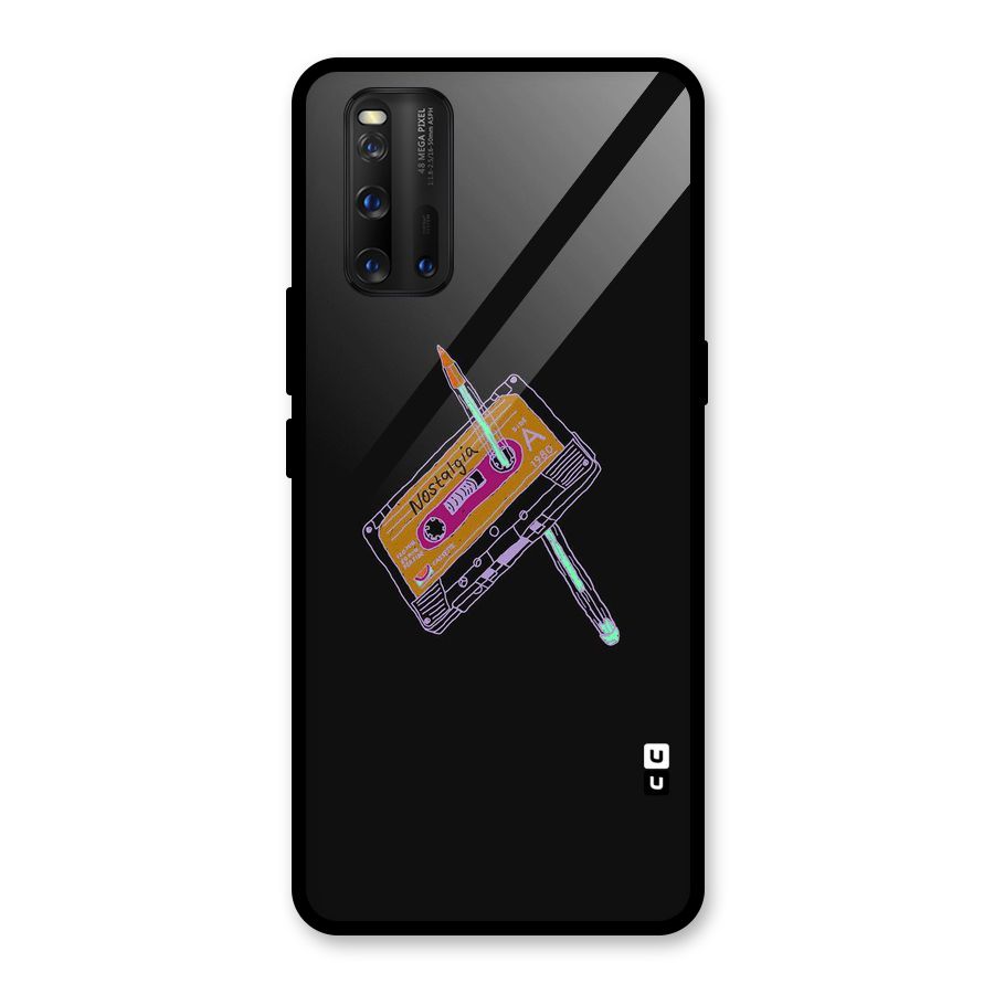 Casette Nostalgia Glass Back Case for Vivo iQOO 3