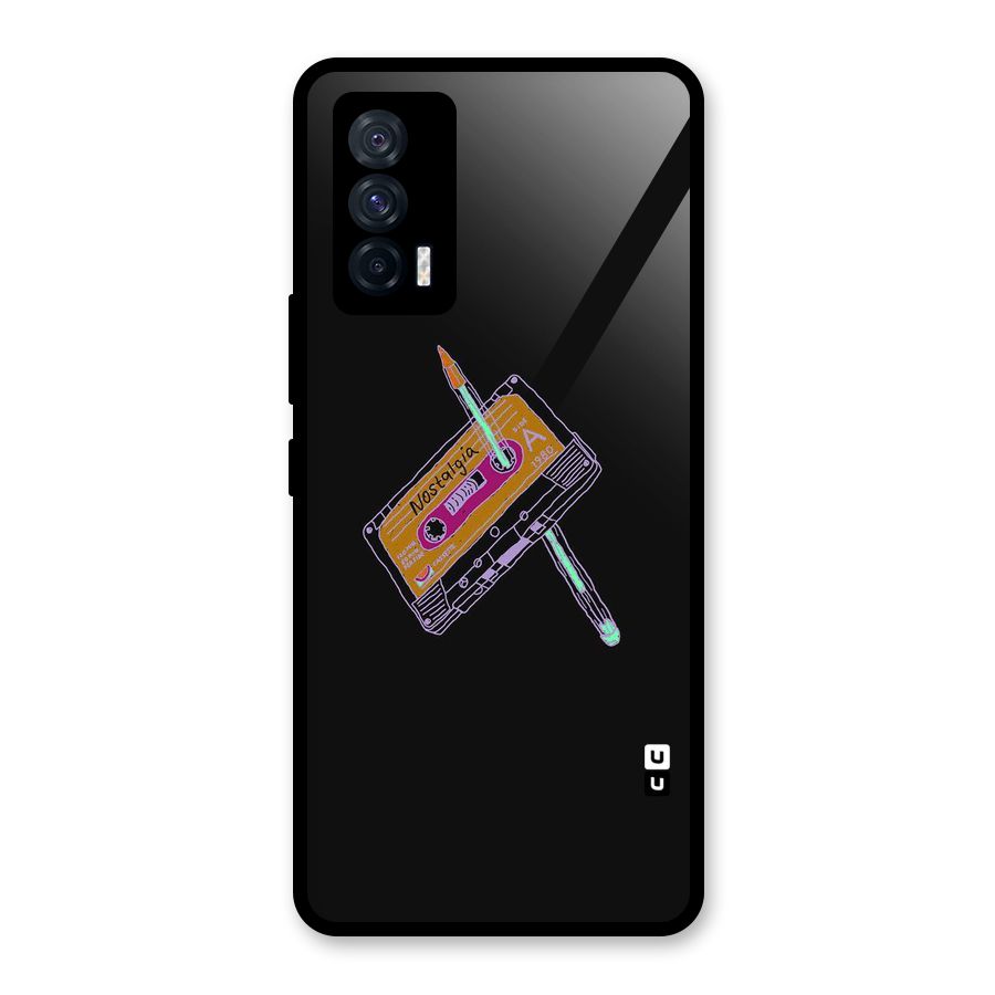 Casette Nostalgia Glass Back Case for Vivo iQOO 7 5G