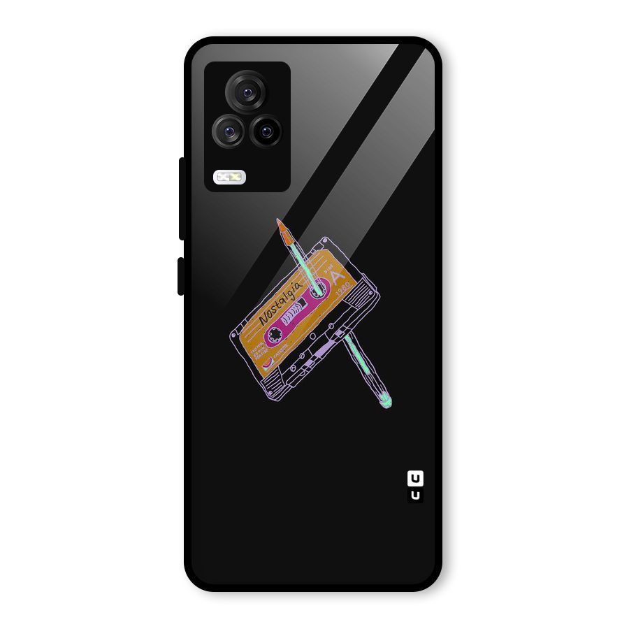 Casette Nostalgia Glass Back Case for Vivo iQOO 7 Legend 5G
