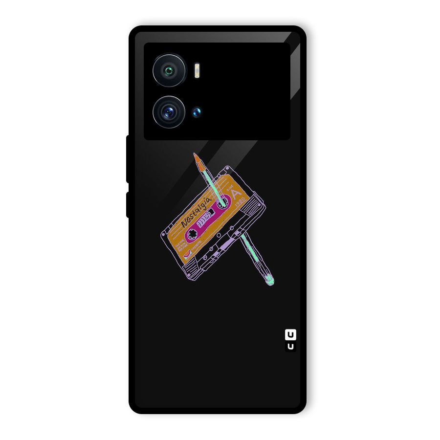 Casette Nostalgia Glass Back Case for Vivo iQOO 9 Pro