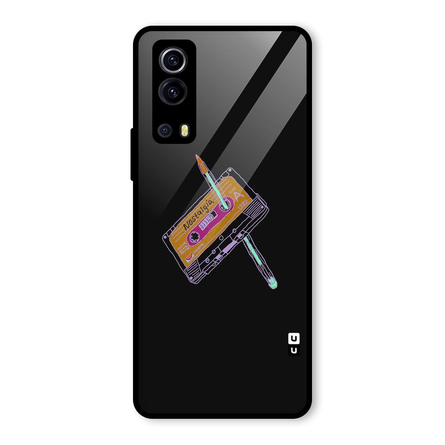 Casette Nostalgia Glass Back Case for Vivo iQOO Z3