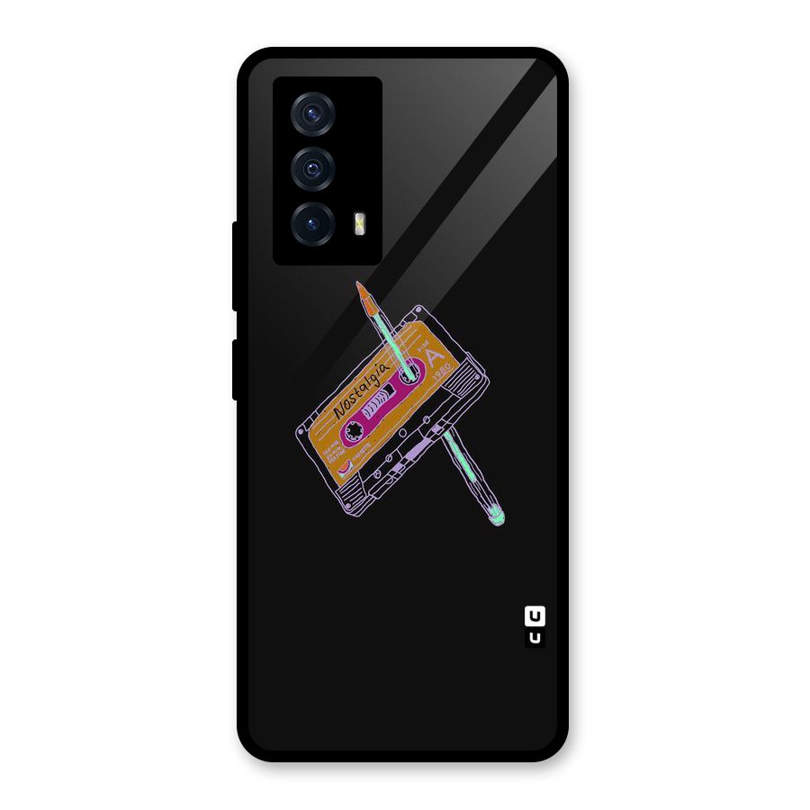 Casette Nostalgia Glass Back Case for Vivo iQOO Z5