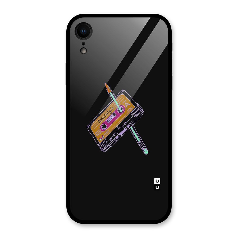 Casette Nostalgia Glass Back Case for XR