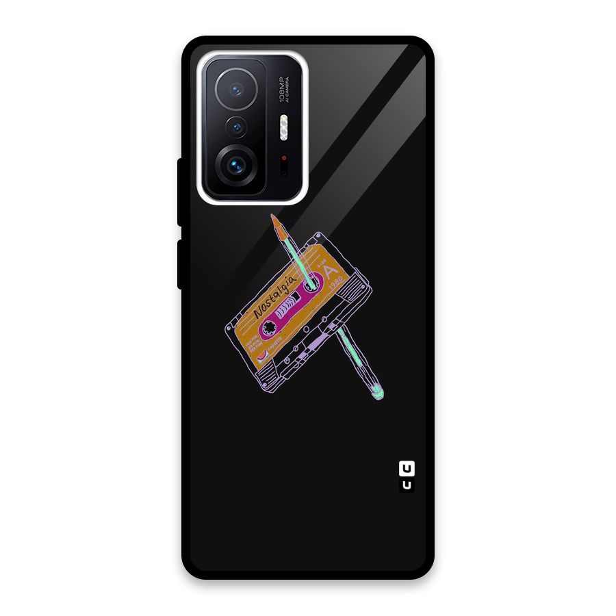 Casette Nostalgia Glass Back Case for Xiaomi 11T Pro