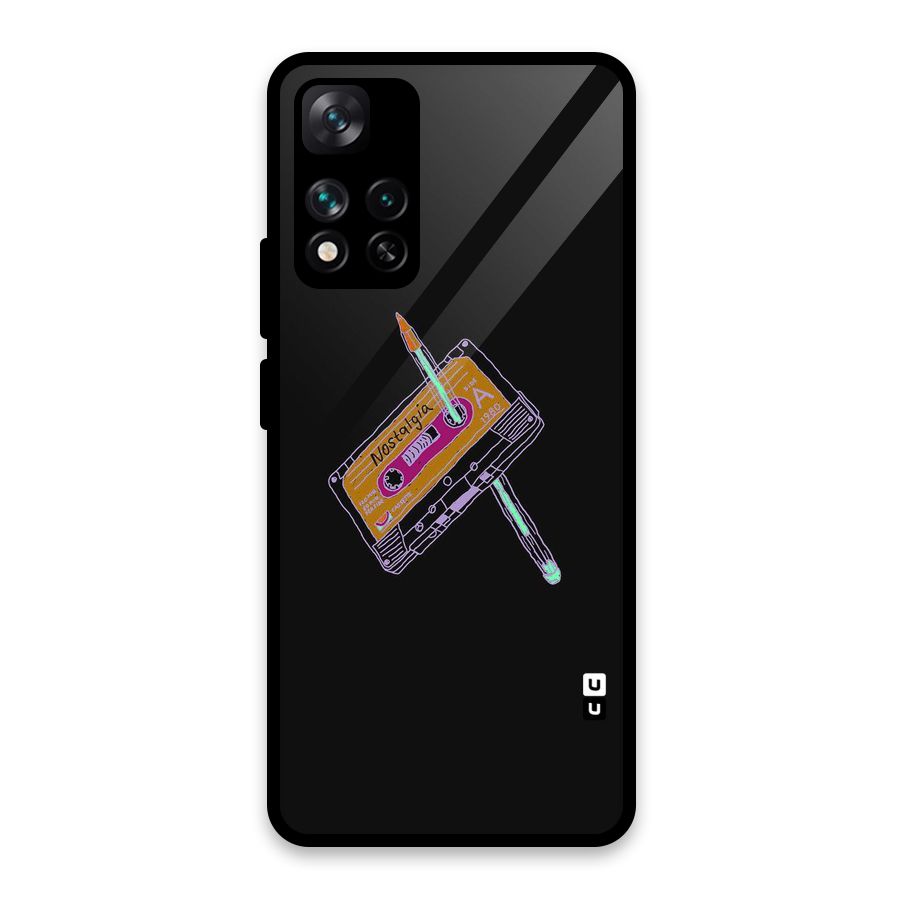 Casette Nostalgia Glass Back Case for Xiaomi 11i HyperCharge 5G