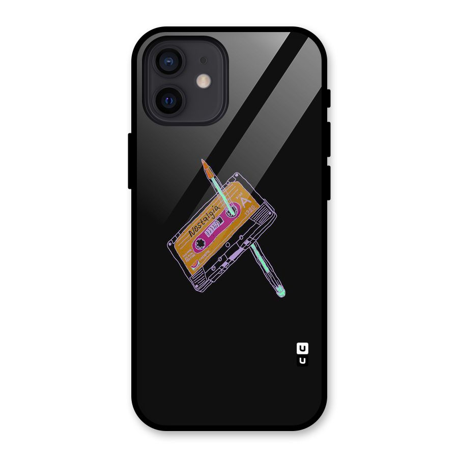 Casette Nostalgia Glass Back Case for iPhone 12