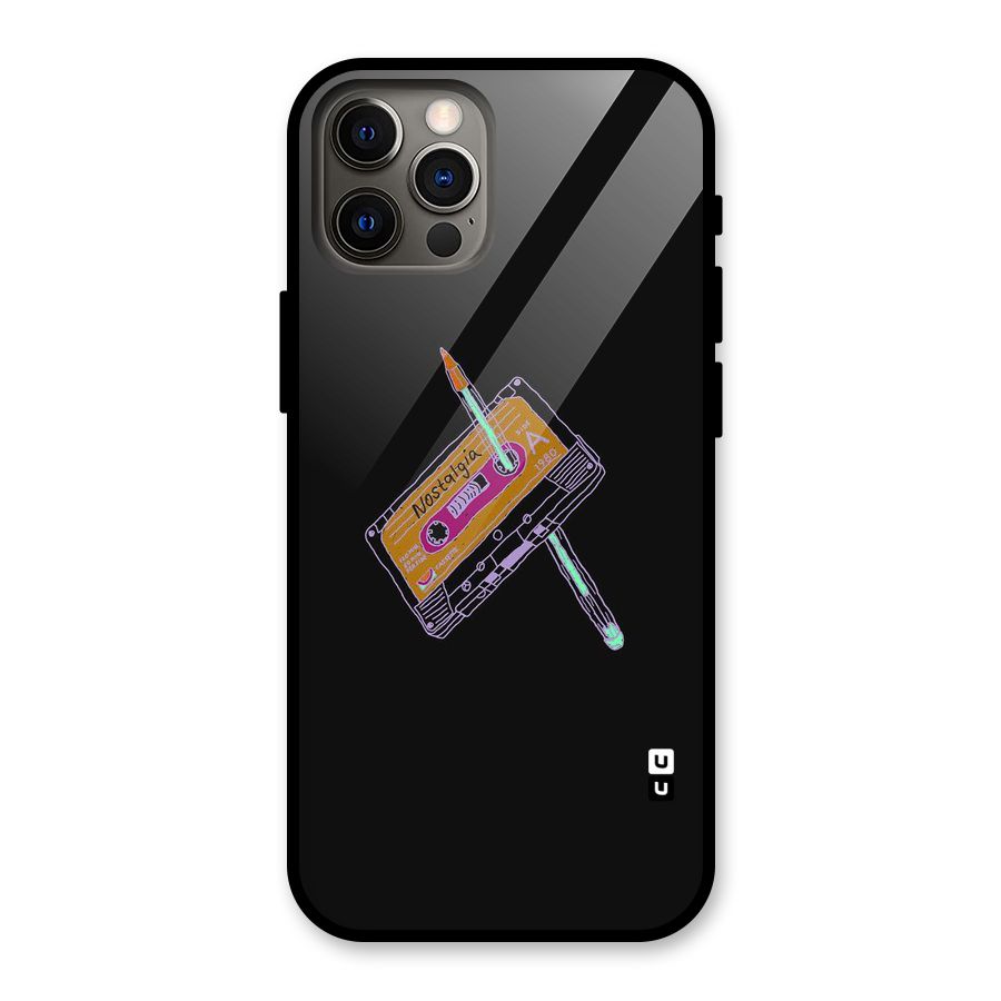 Casette Nostalgia Glass Back Case for iPhone 12 Pro