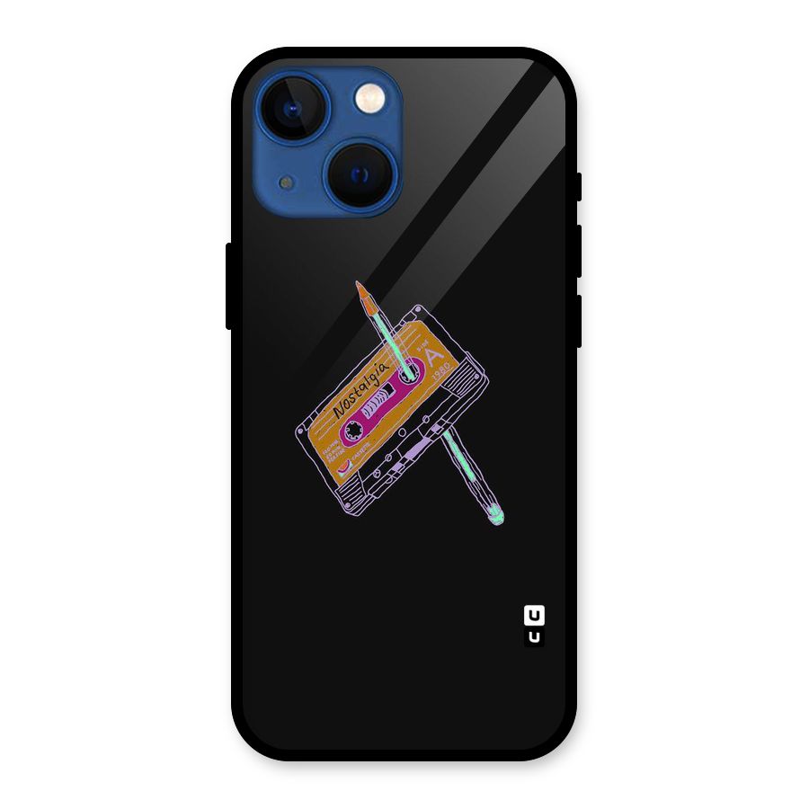Casette Nostalgia Glass Back Case for iPhone 13 Mini