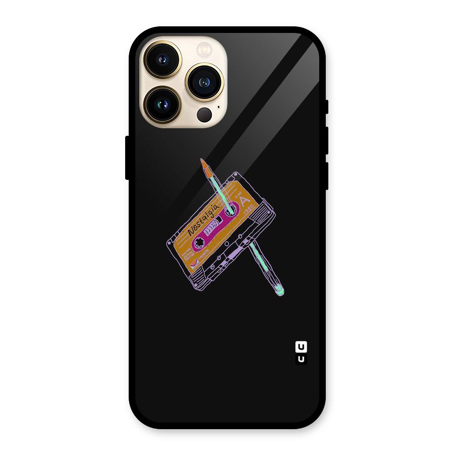 Casette Nostalgia Glass Back Case for iPhone 13 Pro Max