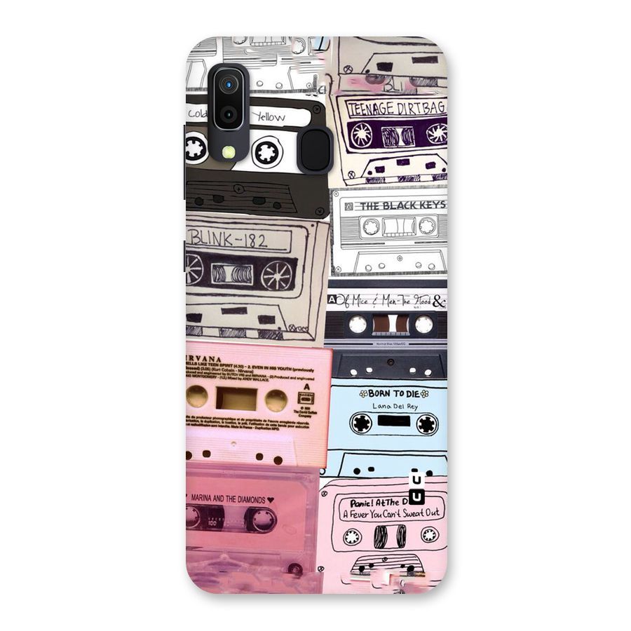 Casette Rolling Back Case for Galaxy A20