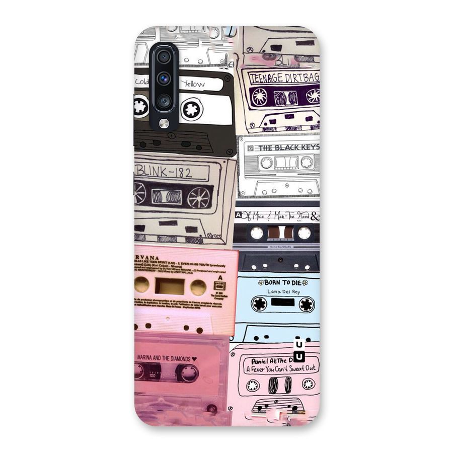 Casette Rolling Back Case for Galaxy A70