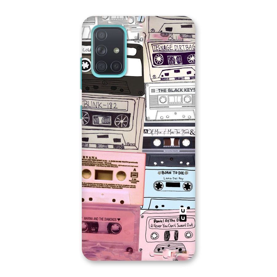 Casette Rolling Back Case for Galaxy A71