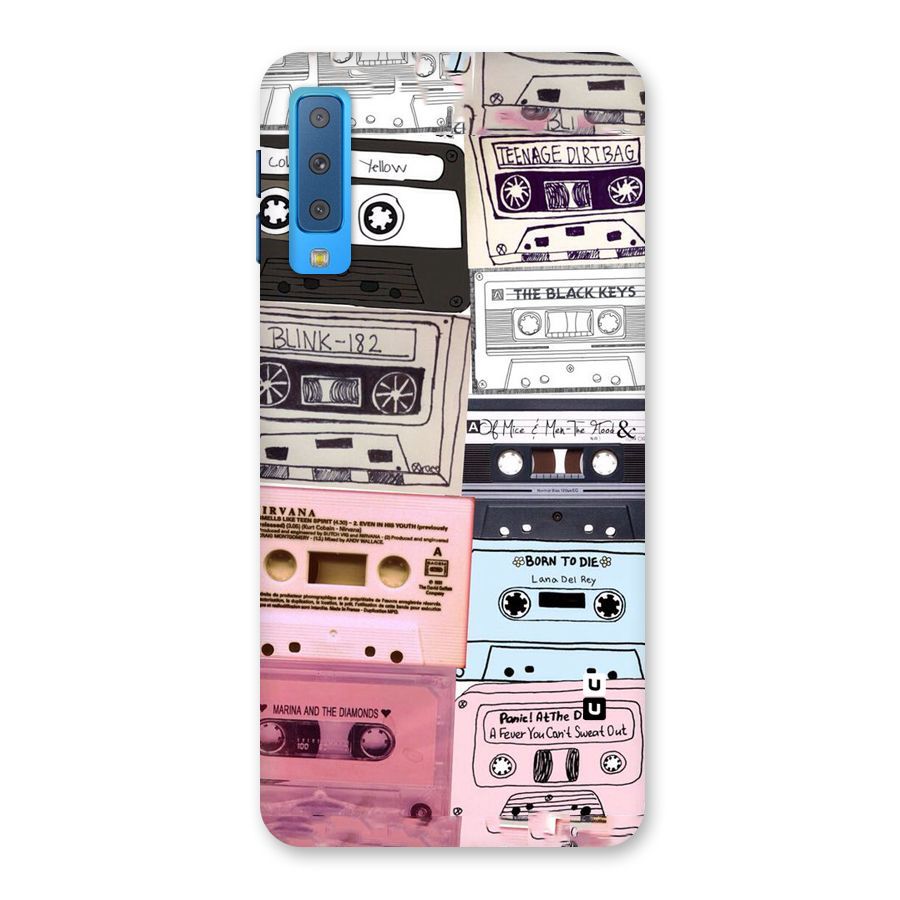Casette Rolling Back Case for Galaxy A7 (2018)