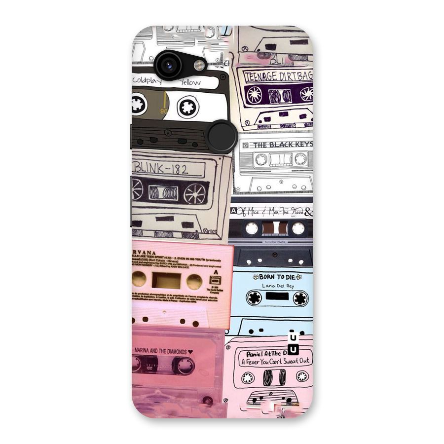 Casette Rolling Back Case for Google Pixel 3a