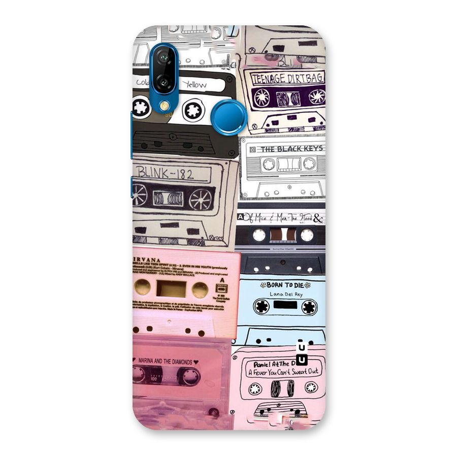 Casette Rolling Back Case for Huawei P20 Lite