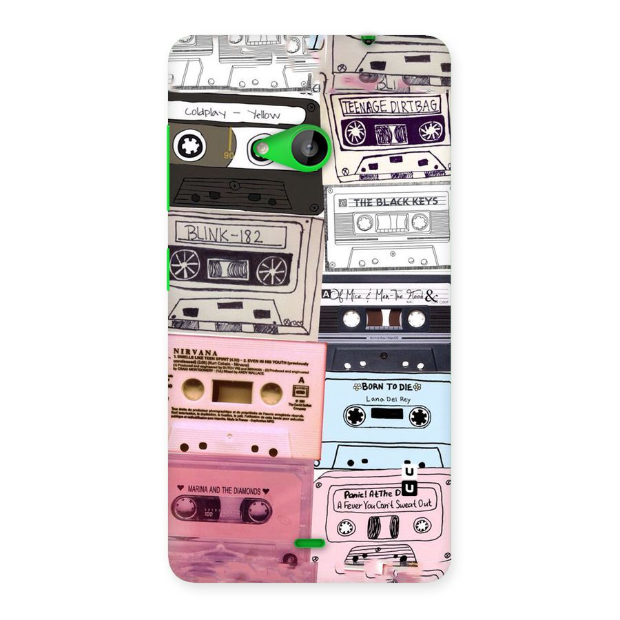 Casette Rolling Back Case for Lumia 535